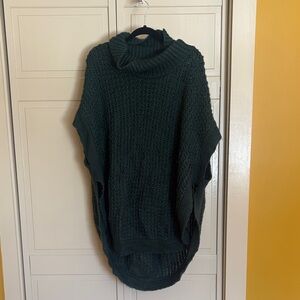 LC Lauren Conrad Forest Green Cowl Neck Sweater